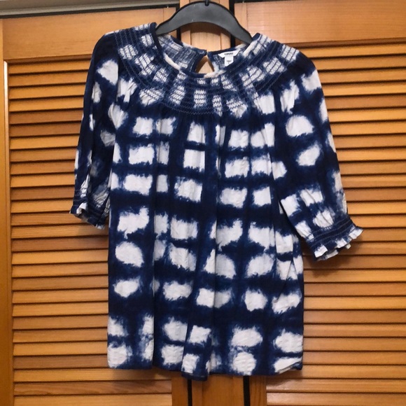 Sonoma Blue & White tie-dye blouse - Picture 2 of 9